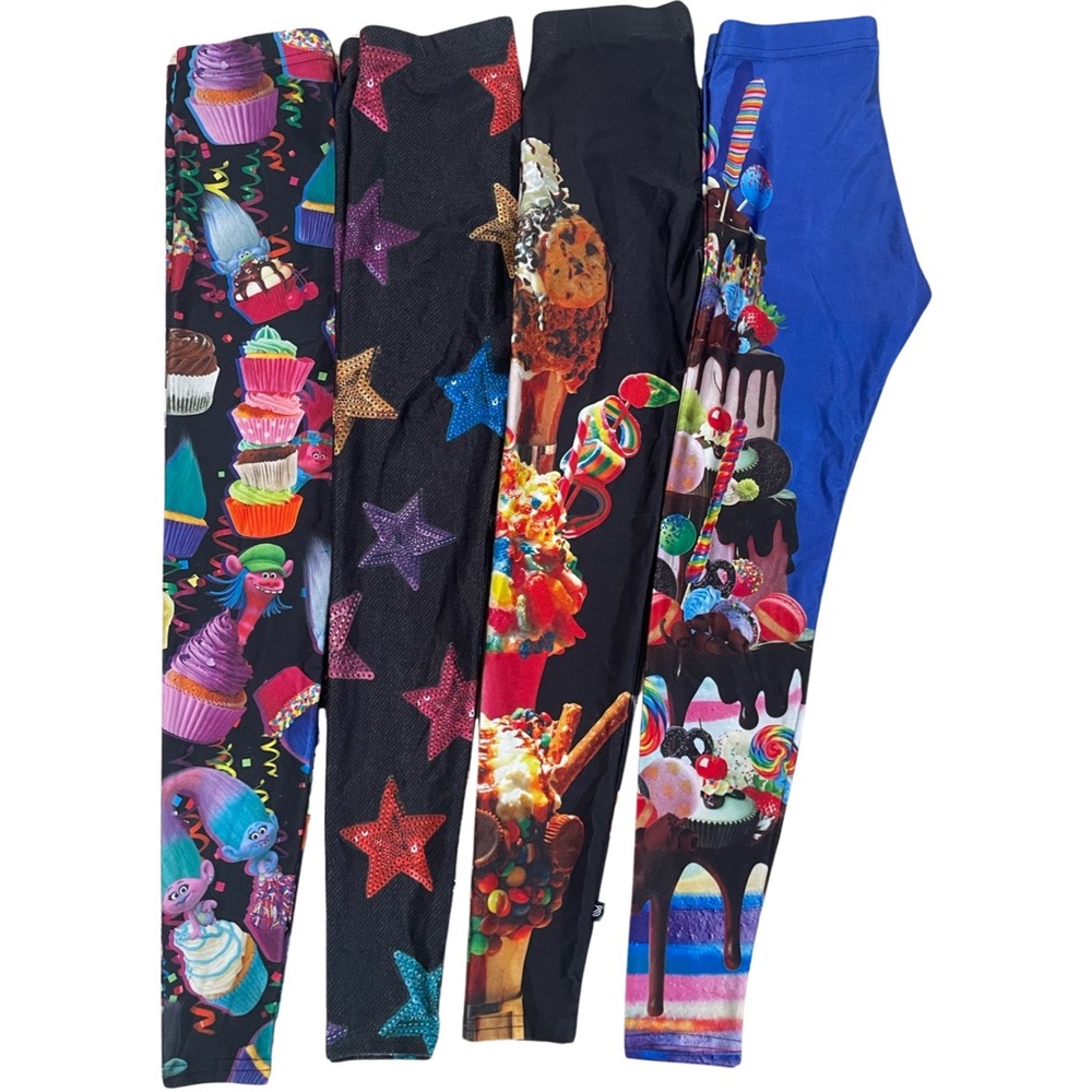 GUC Zara Terez Girls Medium Legging Bundle- 4 Pairs